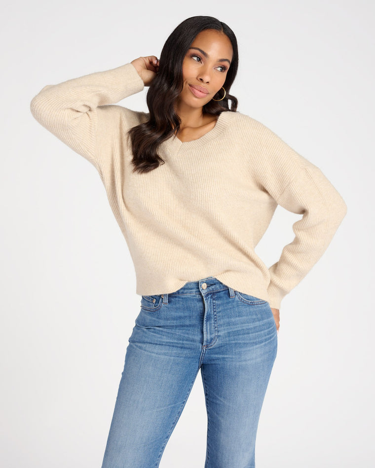 Oatmeal $|& Thread & Supply Maria Sweater - SOF Front