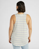 Natural/Nymph/Indin $|& SEAS Surfside Stripe Scoop Tank - SOF Back