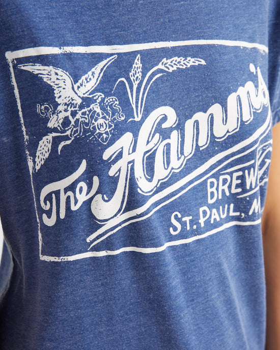 Navy $|& Recycled Karma Miller Hamm's Brewing Graphic Tee - SOF Detail