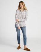 Pink Grey Buffalo $|& Thread & Supply Lewis Plaid Shirt - SOF Full Front
