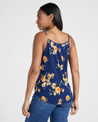 Navy/Orange $|& West Kei Floral Knit Cami - SOF Back