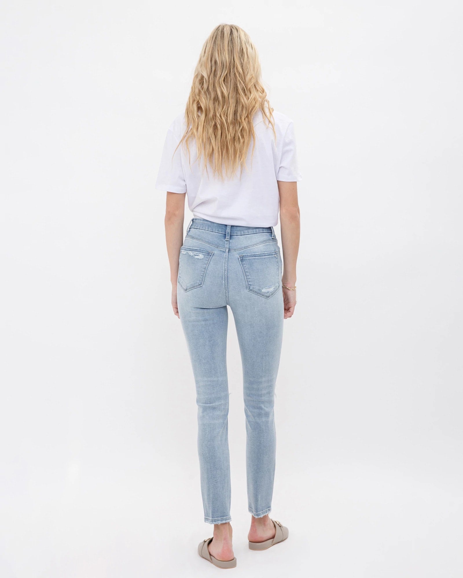 Sagarejo $|& Mica Denim High Rise Skinny Jeans - VOF Back