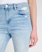 Sagarejo $|& Mica Denim High Rise Skinny Jeans - SOF Detail