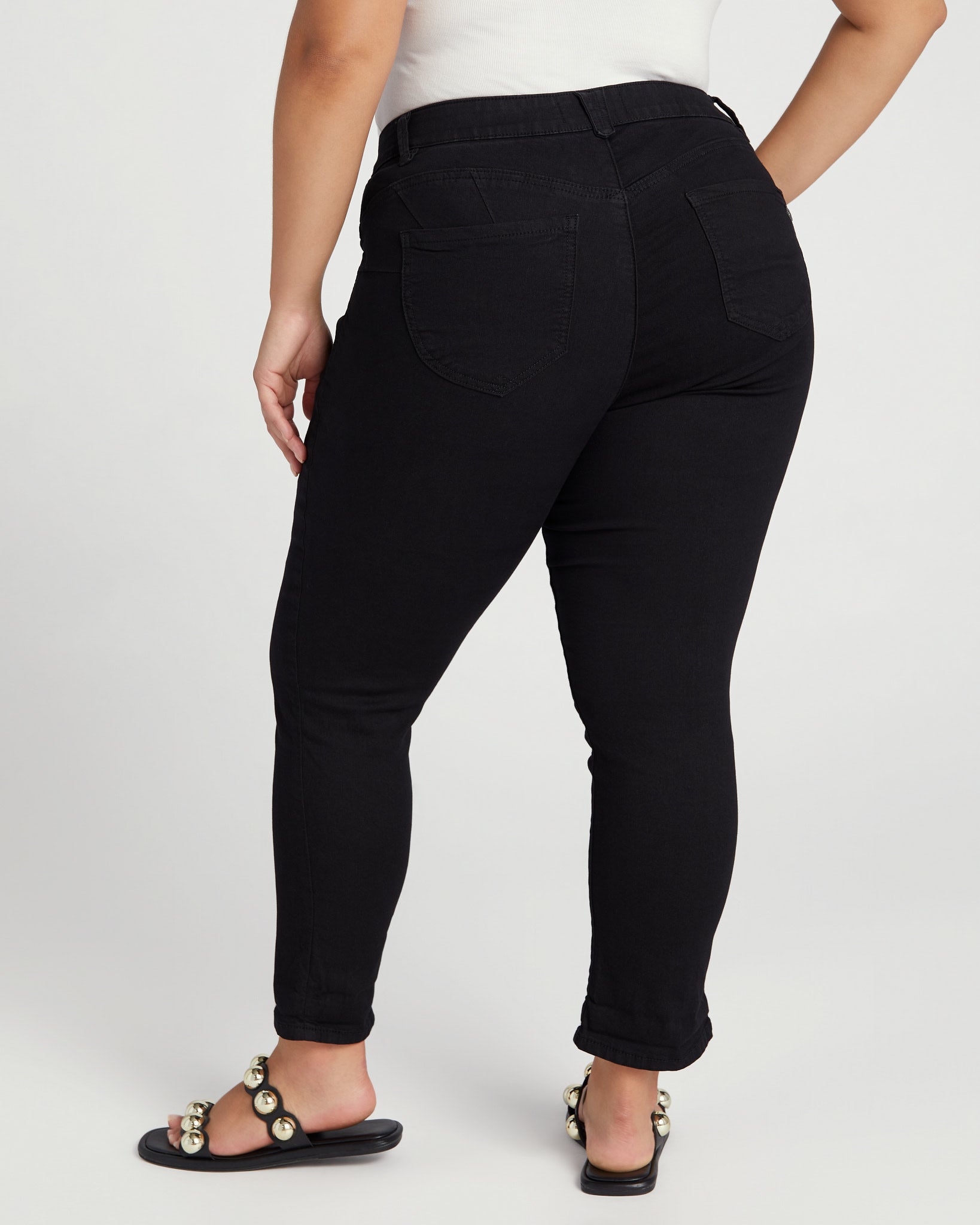 Black $|& Democracy Absolution Ankle Skimmer Jeans - SOF Back