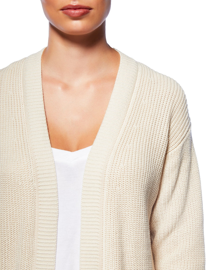 Natural $|& Matty M The Easy Cotton Cardigan - SOF Detail