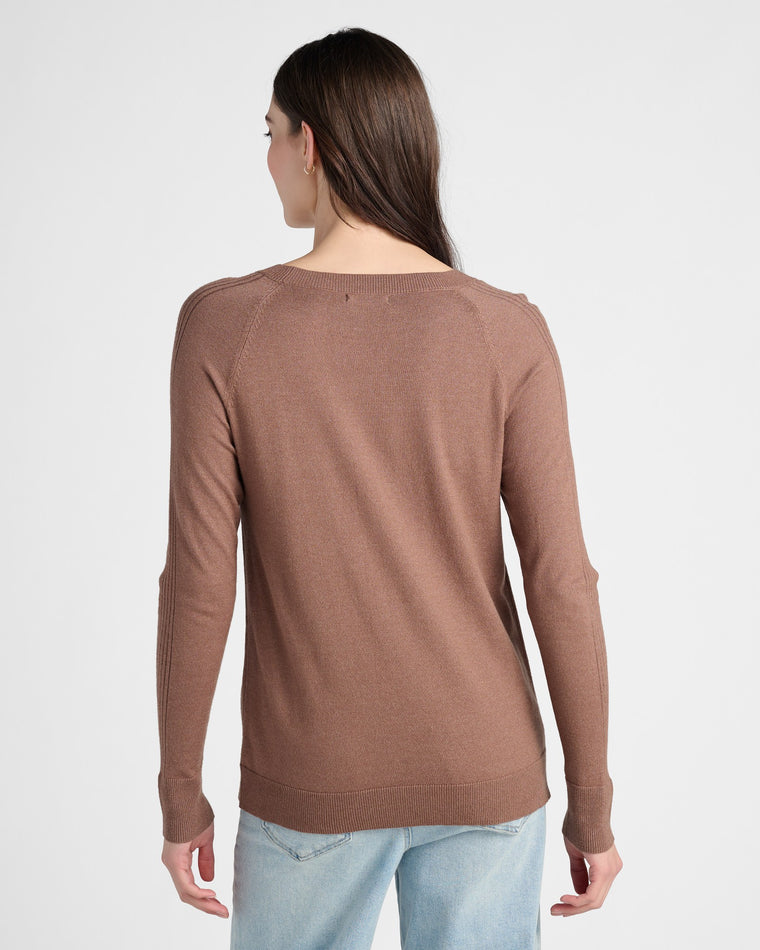 Cappuccino $|& Staccato Super Soft Raglan Pullover - SOF Back