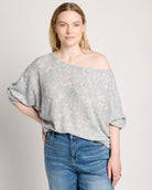 Charcoal $|& Sadie & Sage Billie Dolman Top - SOF Front