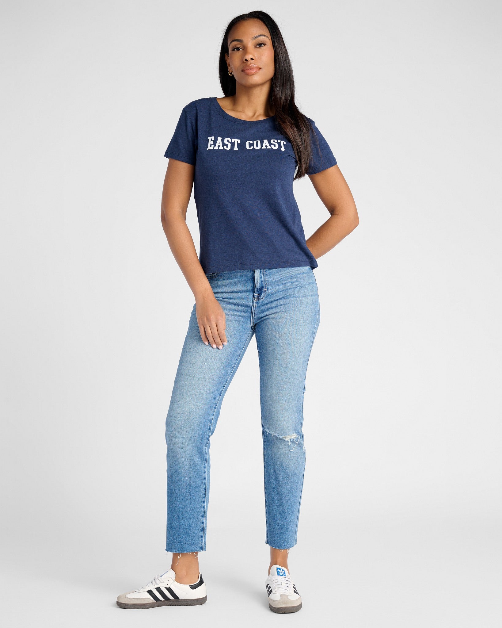 Navy $|& SEAS East Coast Graphic Tee - SOF Full Front