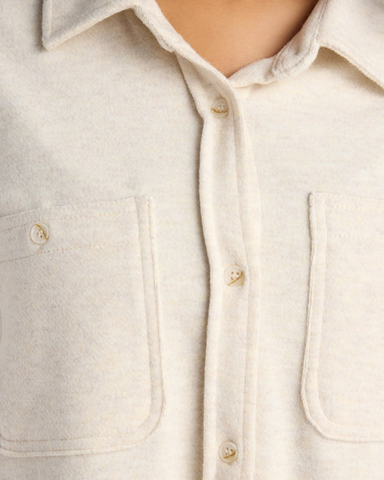 Heather Oatmeal $|& Thread & Supply Lewis Shirt - SOF Detail