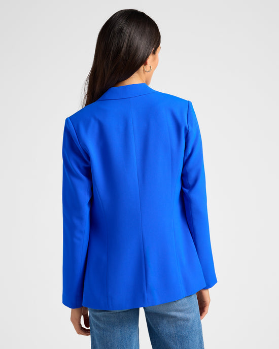 Neon Blue $|& Skies Are Blue Boyfriend Blazer - SOF Back