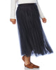 Plus Size Layered Tulle Midi Skirt
