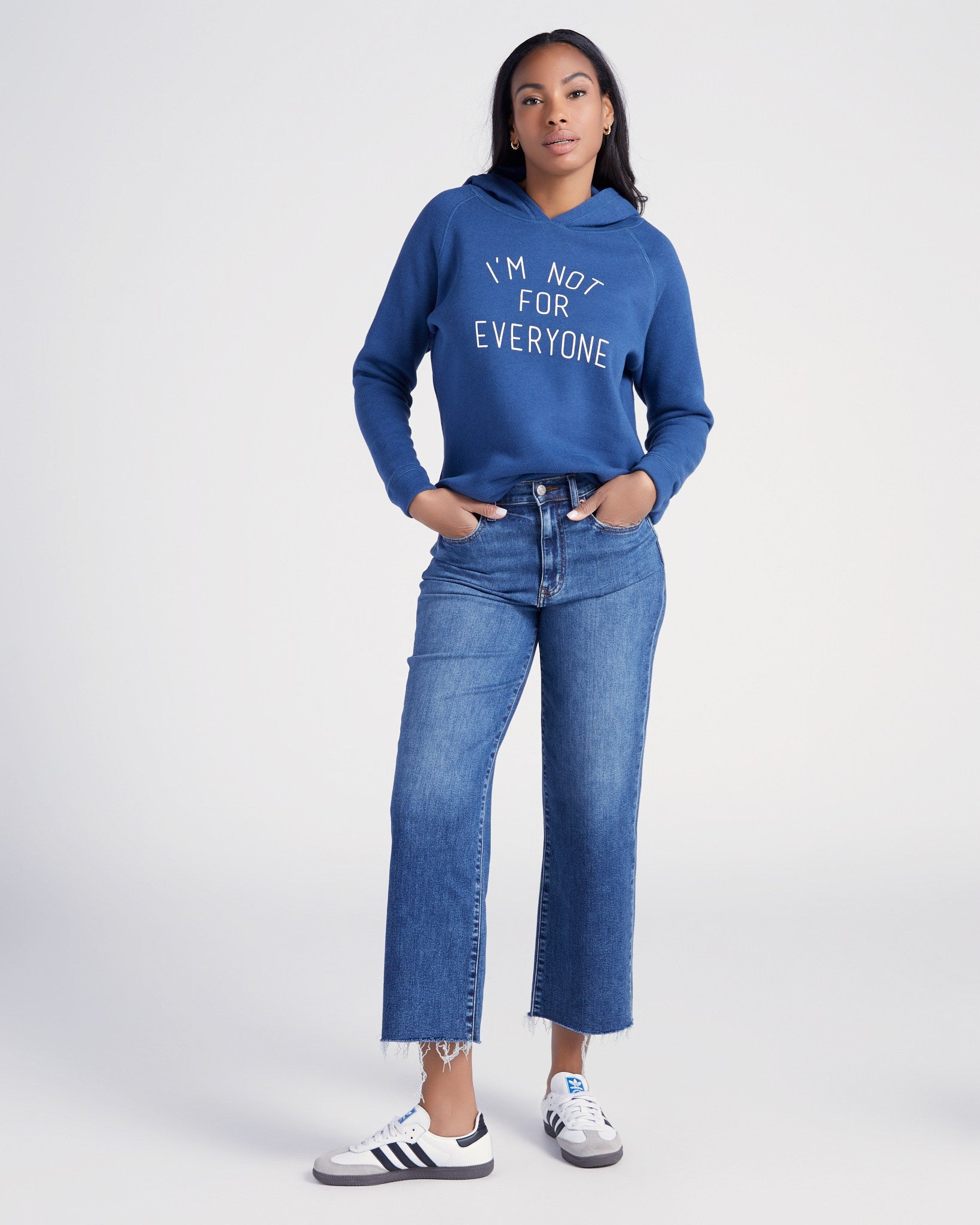 Navy $|& SEAS I'm Not For Everyone Graphic Hoodie - SOF Full Front