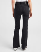 Jet Black $|& Hidden The Happi Raw Hem Flare - SOF Back