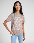 Mocha $|& Polagram Midnight Blooming Graphic Tee - SOF Front