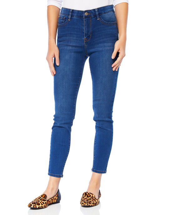 Gretta Blue $|& Curve Appeal High Rise Skinny - SOF Front