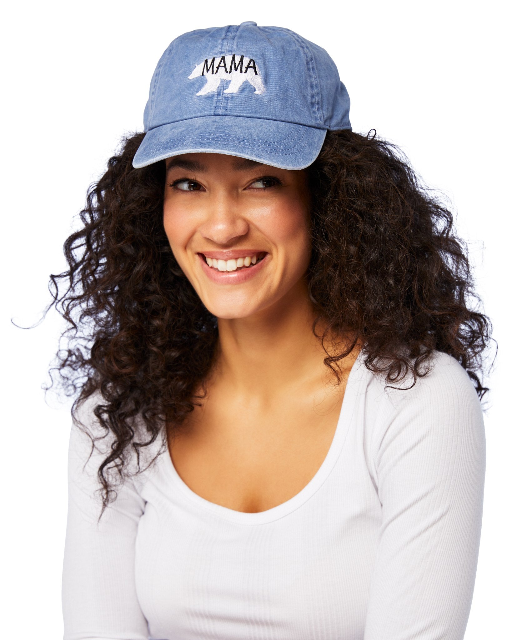 Denim Blue $|& David & Young Mama Bear Baseball Hat - SOF Front