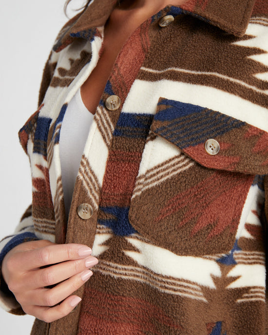 Rust Brown Aztec $|& Thread & Supply Tullis Jacket - SOF Detail