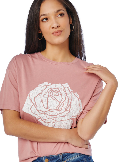 Dusty Rose $|& DEX Graphic Tee - SOF Detail
