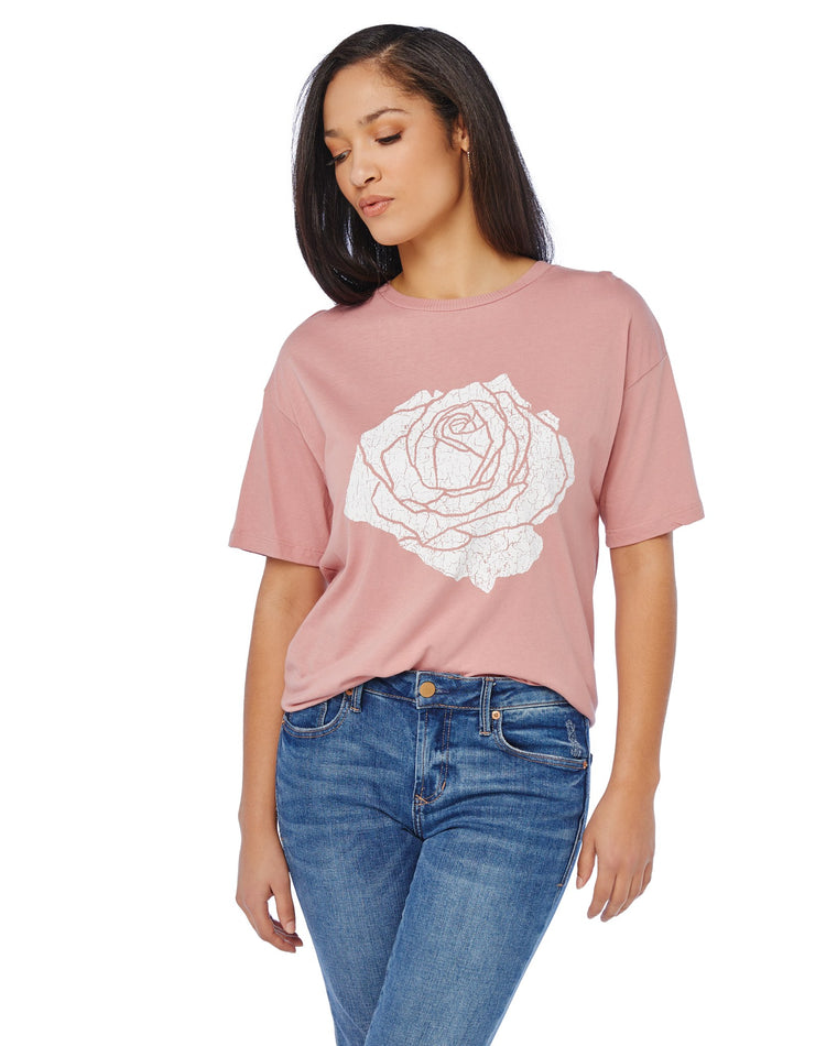 Dusty Rose $|& DEX Graphic Tee - SOF Front