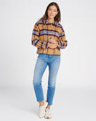 Caramel $|& Mystree Plaid Jacket - SOF Full Front