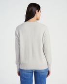 Grey/White $|& Thread & Supply Michigan Sweater - SOF Back