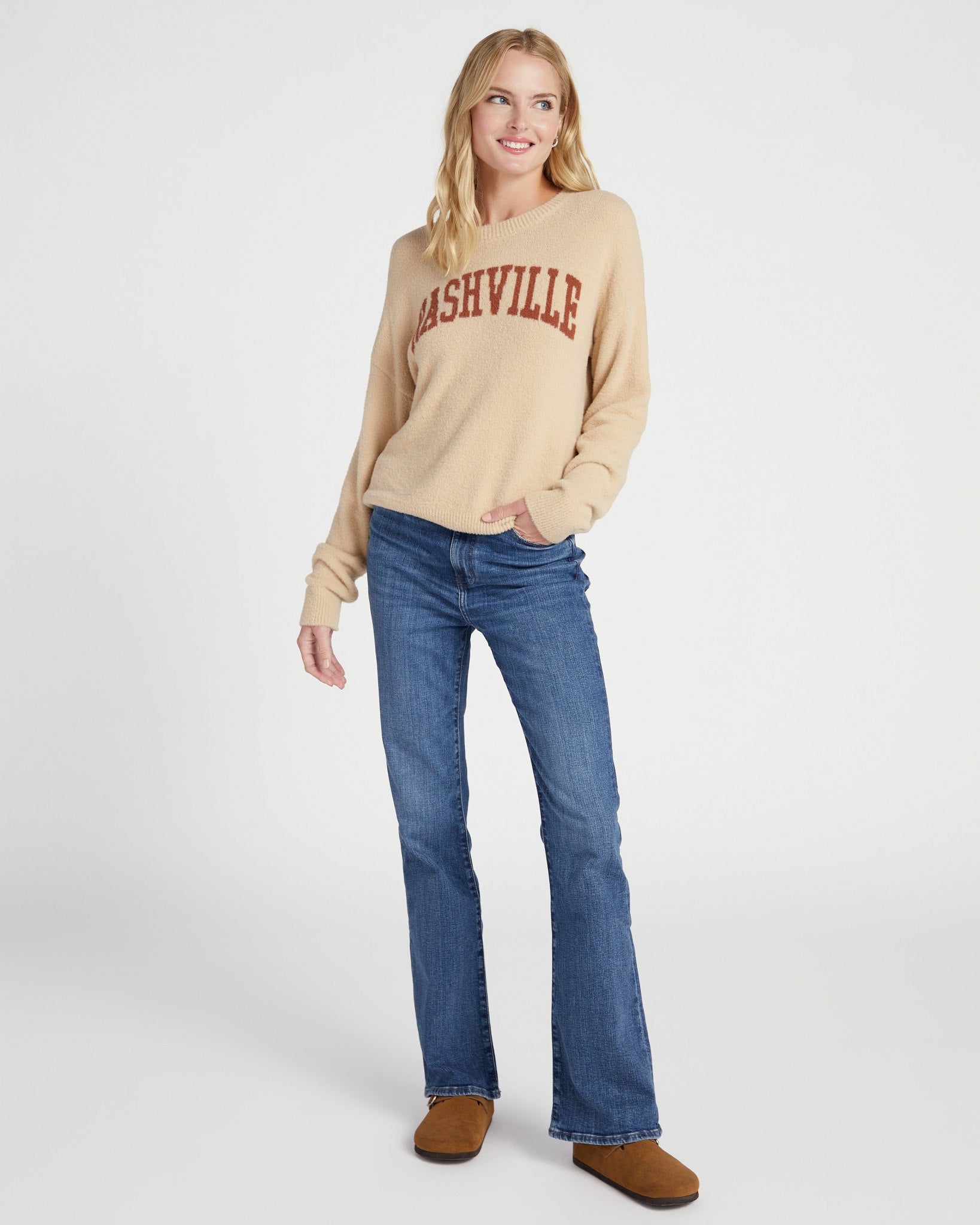 Sand Brick $|& Thread & Supply Nashville Sweater - SOF Full Front