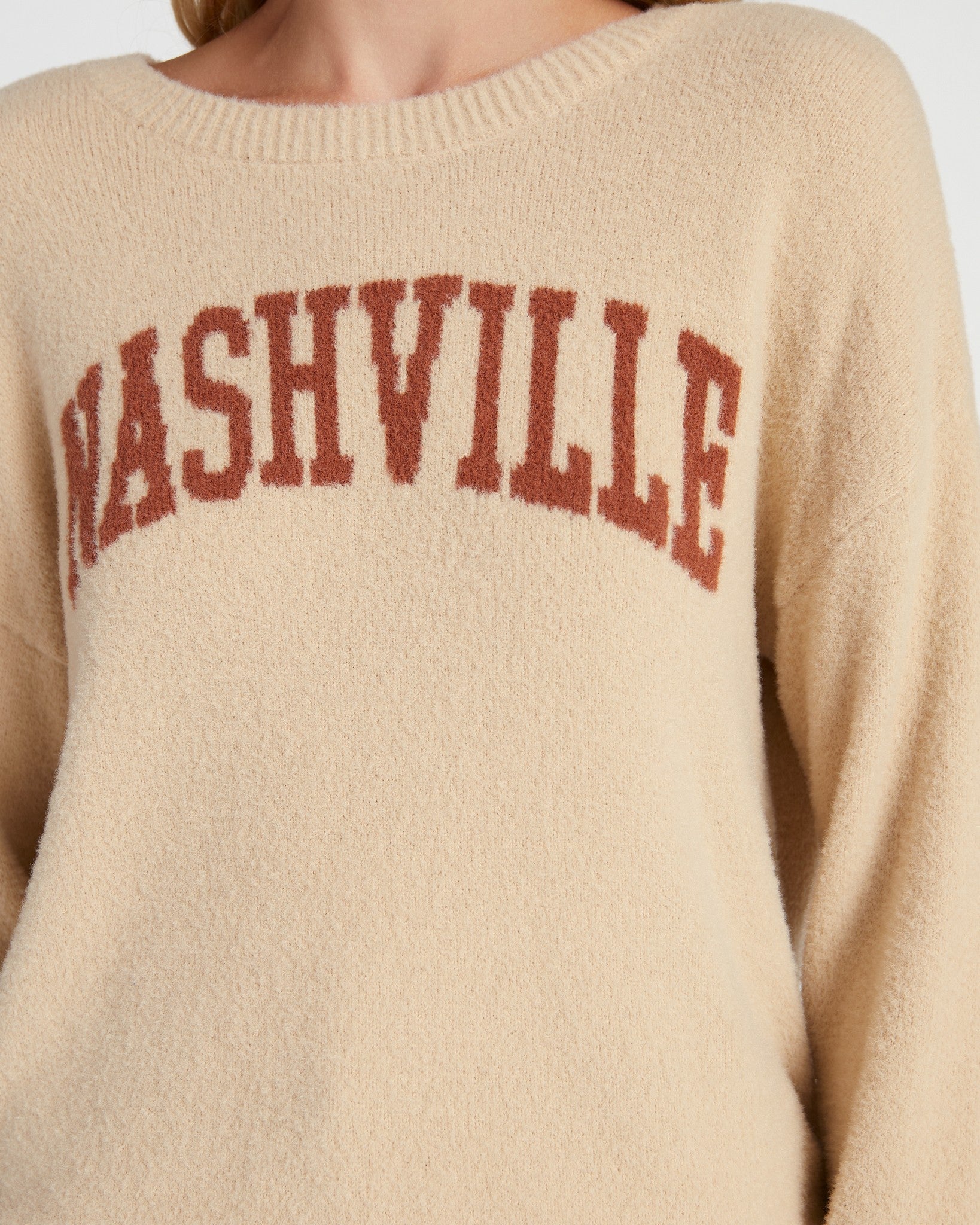 Sand Brick $|& Thread & Supply Nashville Sweater - SOF Detail