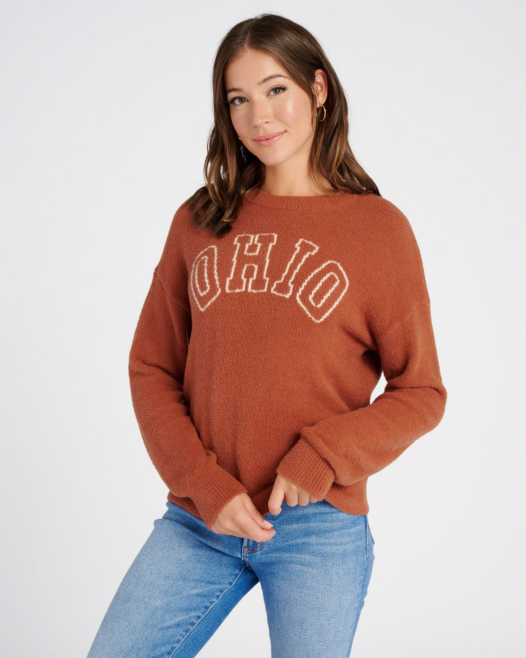 Brick Cream Rust $|& Thread & Supply Ohio Sweater - SOF Front