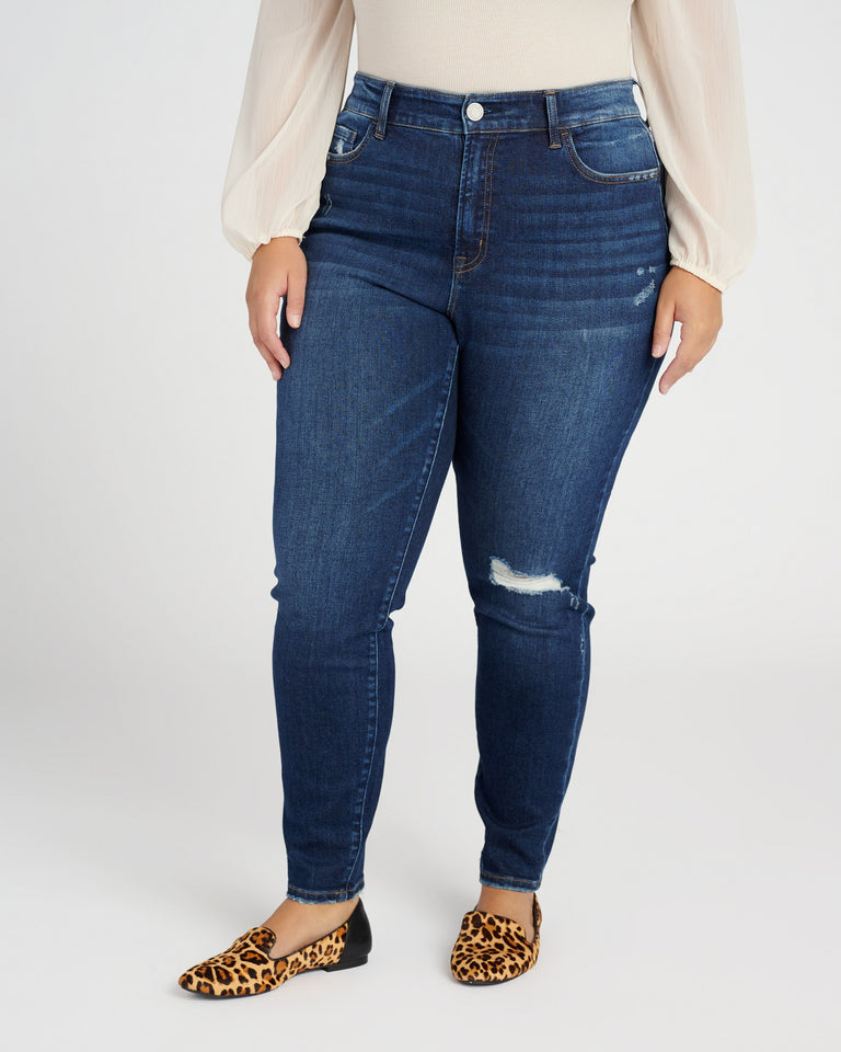 Mid Rise Ankle Skinny in Plus