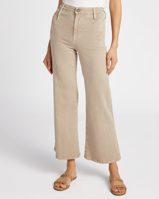 Sand $|& Kut From The Kloth Meg High Rise Wide Leg with Welt Pockets - SOF Front