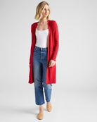 Garnet $|& Tea N Rose Soft Touch Sweater Cardigan - SOF Front