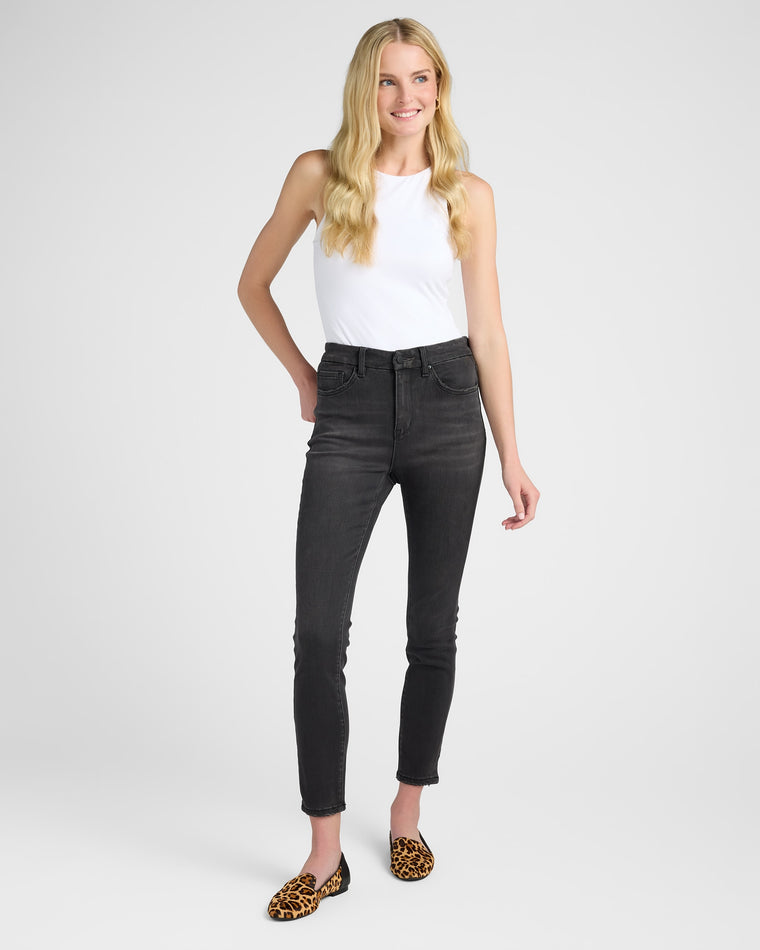 Luca Grey $|& Mica Denim Mid Rise Ankle Skinny Jeans - SOF Full Front