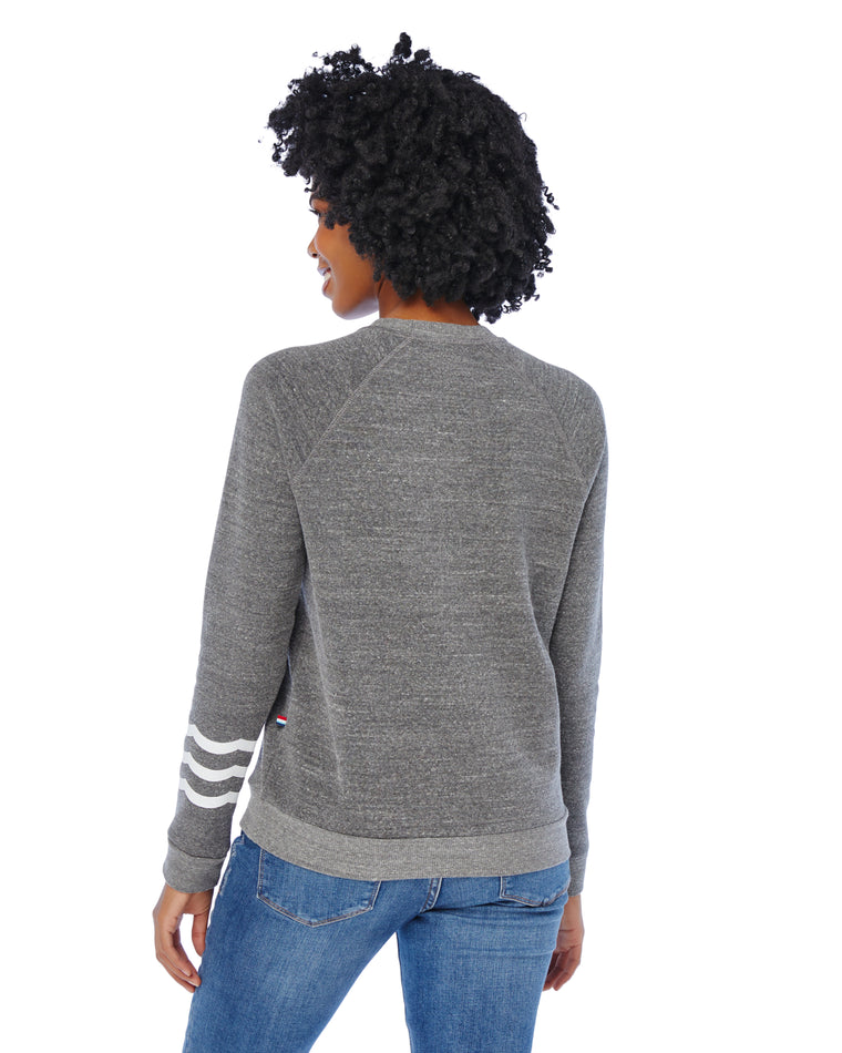 Heather Grey $|& Sol Angeles Sol Essential Pullover - SOF Back