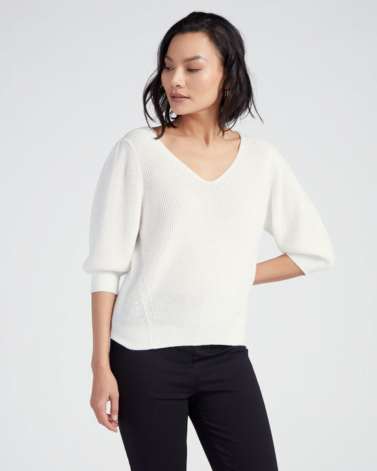 White $|& Gentle Fawn Phoebe Pullover - SOF Front