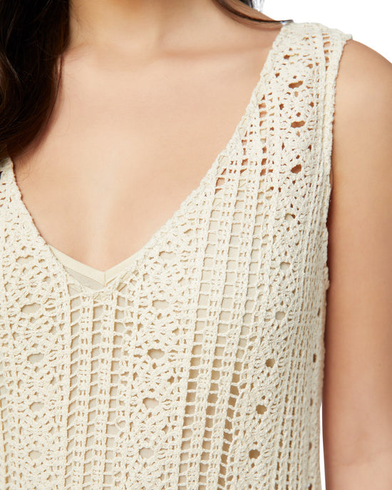 Cream $|& Lucy Paris Yara Crochet Dress - SOF Detail