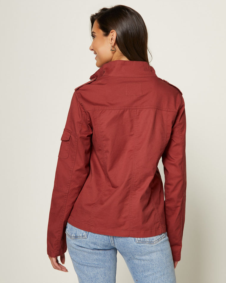 Washed Red $|& Thread & Supply Utility Jacket - SOF Back