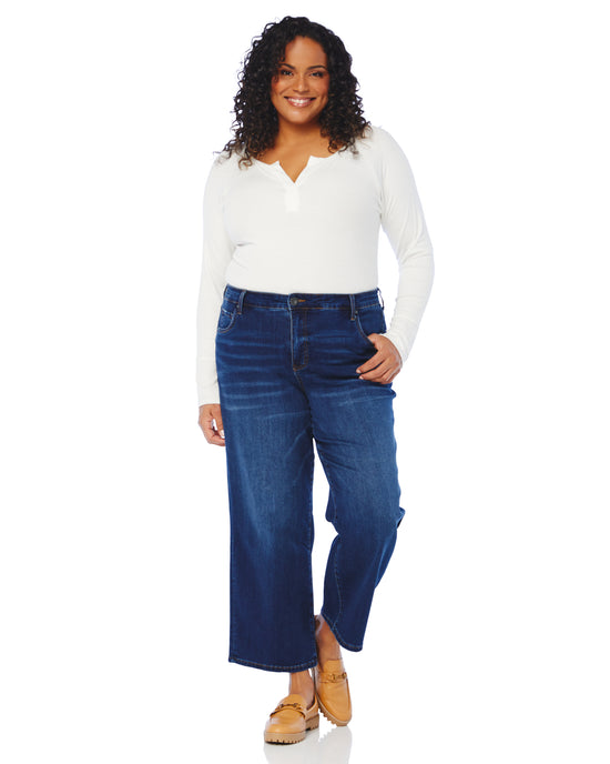 Resolved $|& Kut From The Kloth Charlotte High Rise Fab Ab Culotte - SOF Full Front