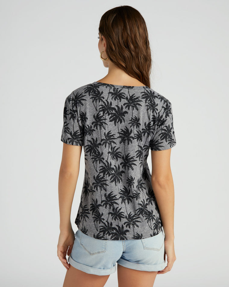 Palm Print $|& 78 & Sunny Salty AO Print Relaxed Graphic Tee - SOF Back