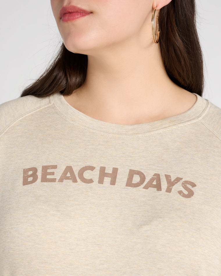 Marble $|& SEAS Beach Days Graphic Sweatshirt - SOF Detail