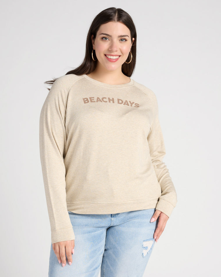 Marble $|& SEAS Beach Days Graphic Sweatshirt - SOF Front