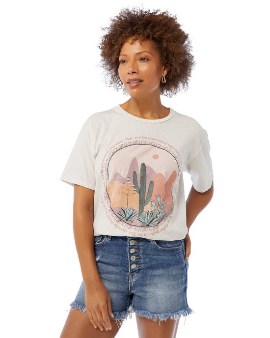 Vintage White $|& Project Social T Desert Mantra Graphic Tee - SOF Front