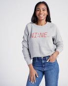 Heather Grey $|& Project Social T Wine Time Graphic Sweatshirt - SOF Front