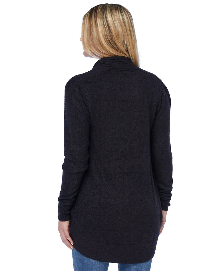 Black $|& Search For Sanity Cozy Waterfall Cardigan - SOF Back