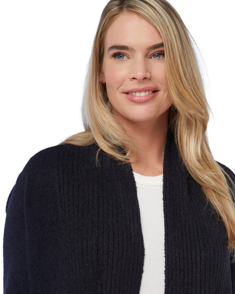 Black $|& Search For Sanity Cozy Waterfall Cardigan - SOF Detail