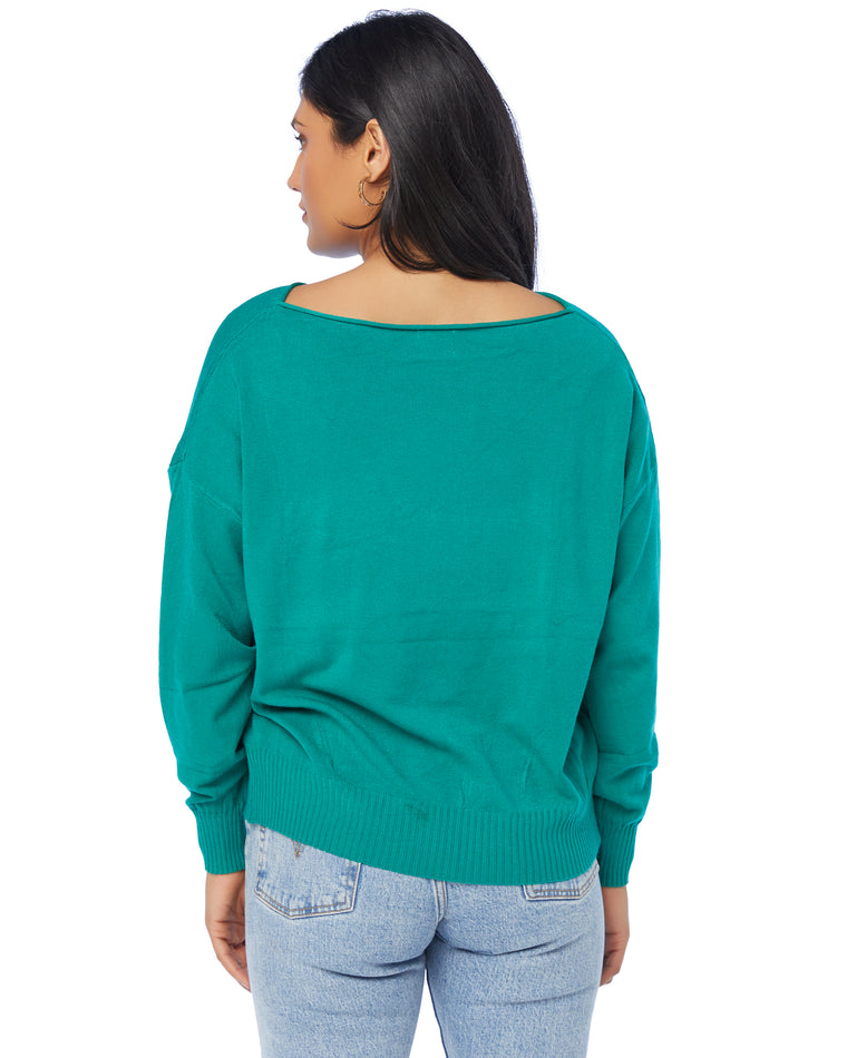 Spruce $|& Dreamers Pullover Ribbed Detail Sweater - SOF Back