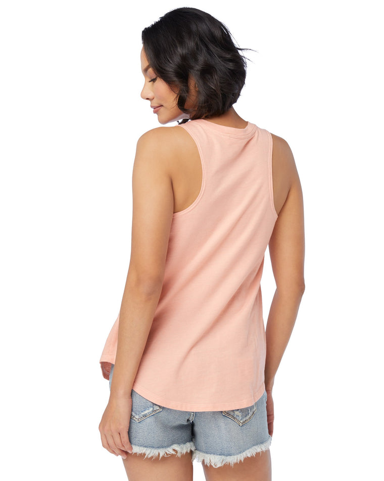 Peach $|& 78 & Sunny Sunkissed Graphic Tank - SOF Back