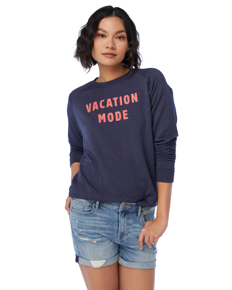 Azulon $|& 78 & Sunny Vacation Mode Graphic Sweatshirt - SOF Front