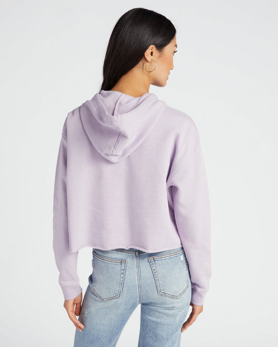 Lilac $|& Lulusimon It's Not Me It's You Crop Hoodie - SOF Back