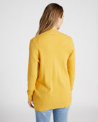 Mustard $|& Staccato Open Front Pocket Cardigan - SOF Back