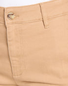 Tan $|& Vigoss High Rise Wide Leg Trouser - SOF Full Front